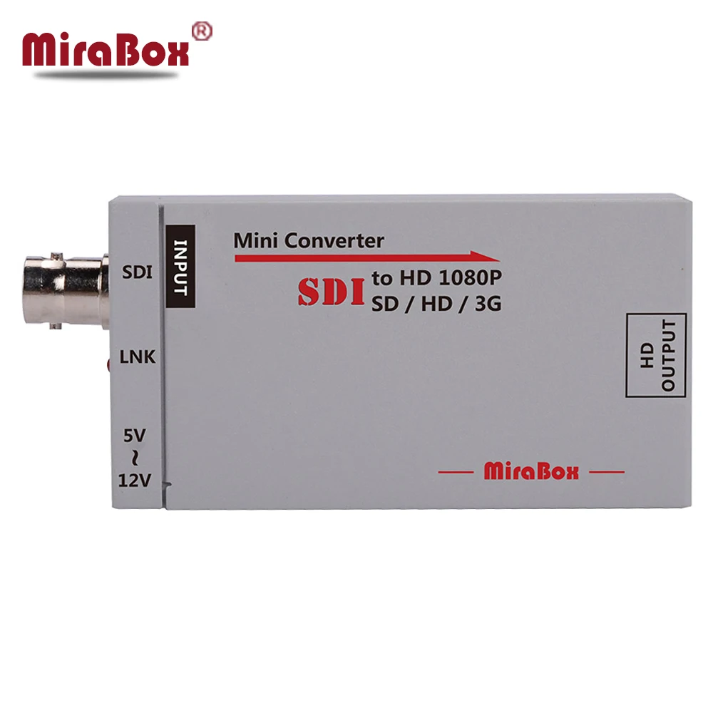 1080P Mini 3G SDI To HDMI Converter With Audio For HD Camera SDI To HDMI Video Converter Mini Box S