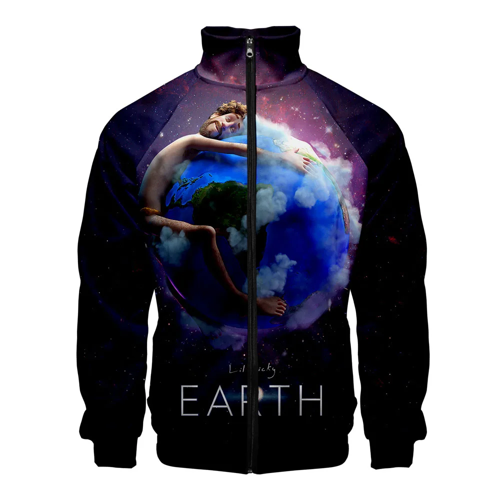 

Song LIL DICKY earth 2019 HIP HOP FASHION Windbreaker Women / Men's Slim fit Zipper Fashion Trend Casual Jacket Windbreaker