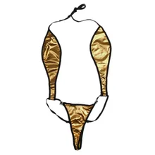 Женское сексуальное нижнее белье золотой патент кожаный бондаж бодикукольное нижнее белье бикини ночное белье костюм комплект ЕС США стиль