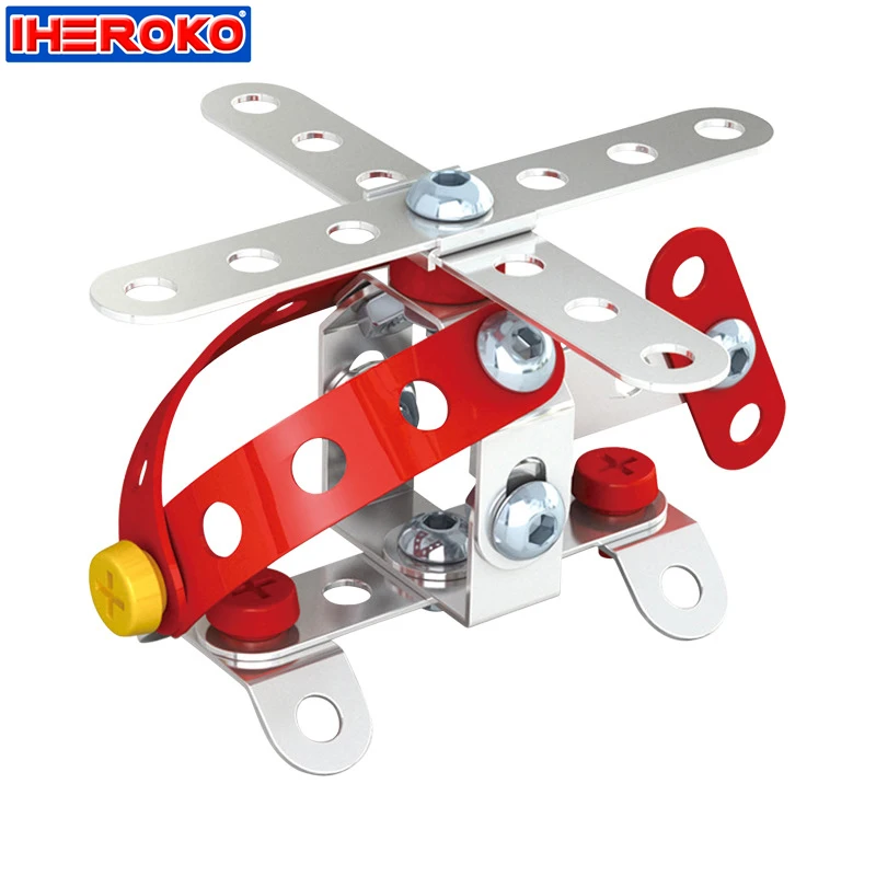 

Metal Building Blocks 3D Puzzle DIY Assembly Concept Learning&Education Toy For Children Metal Toys Cars Model Building Assemble
