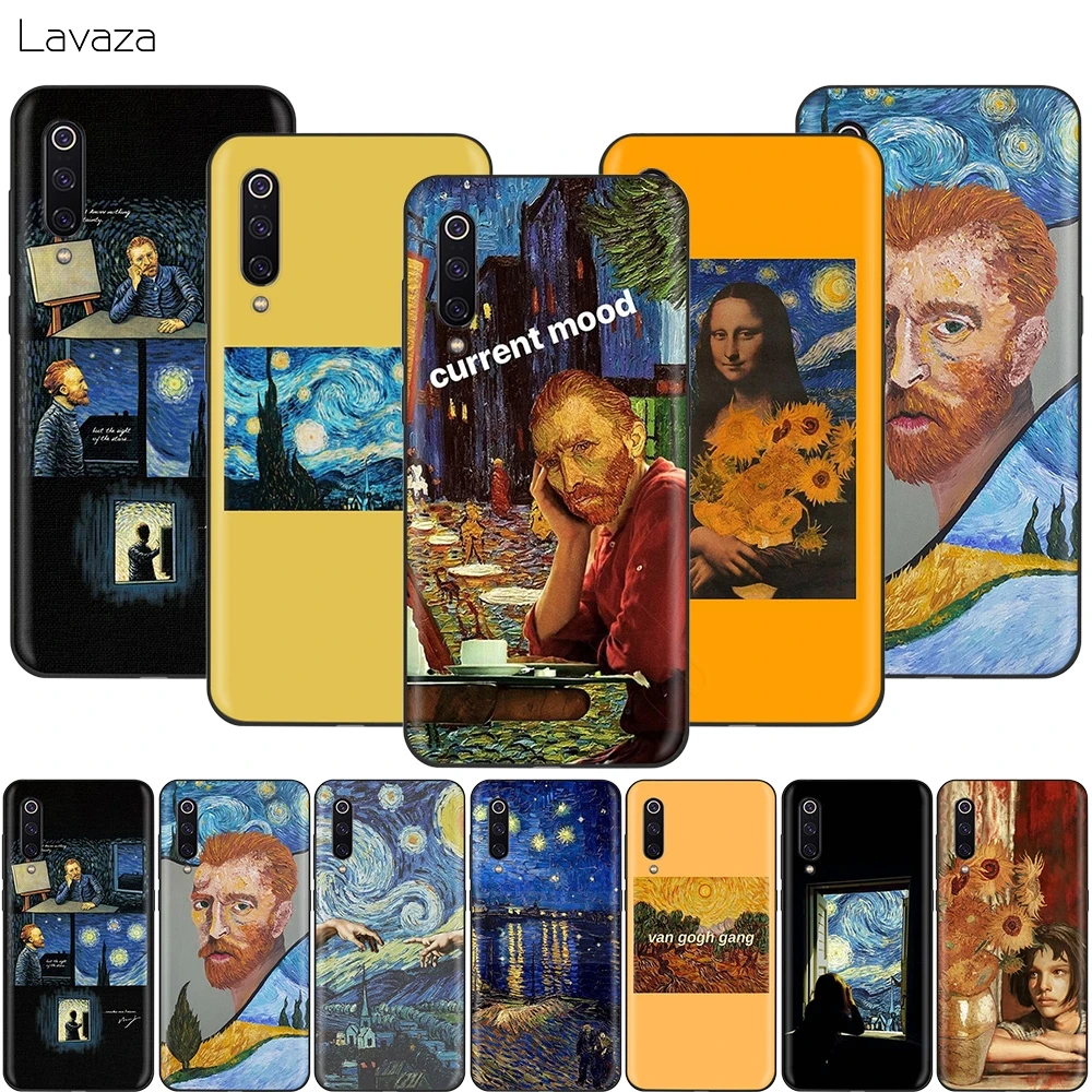 Чехол Lavaza с изображением Ван Гога и звездной ночи для Xiaomi Redmi Note 8 8A 7 6 6A 5 5A 4 4X 4A Go Pro