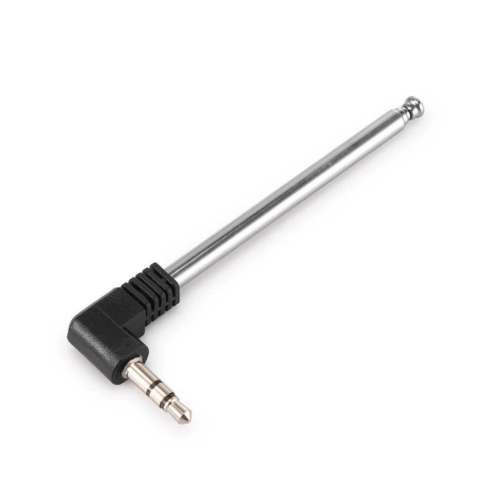 

ALLOMN 3.5mm FM Radio Receiver Antenna Retractable Aerial Stainless Steel Multi-Purpose Interface FM Radio For Car Mobile Phone