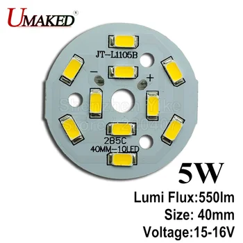 

100% Full power 5W 40mm SMD5730 Brightness SMD Light Board, 550lm Led Lamp Panel For Ceiling PCB With LED free shipping
