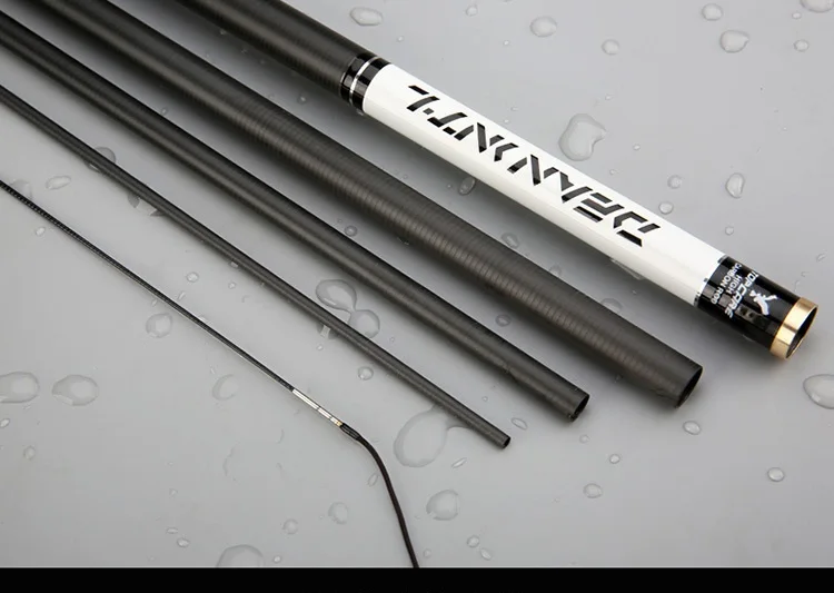 Camouflage Portable 3.63-7.2M Lure Test M Action Carbon Fiber Travel Carp Baitcasting Spinning Fishing Rod