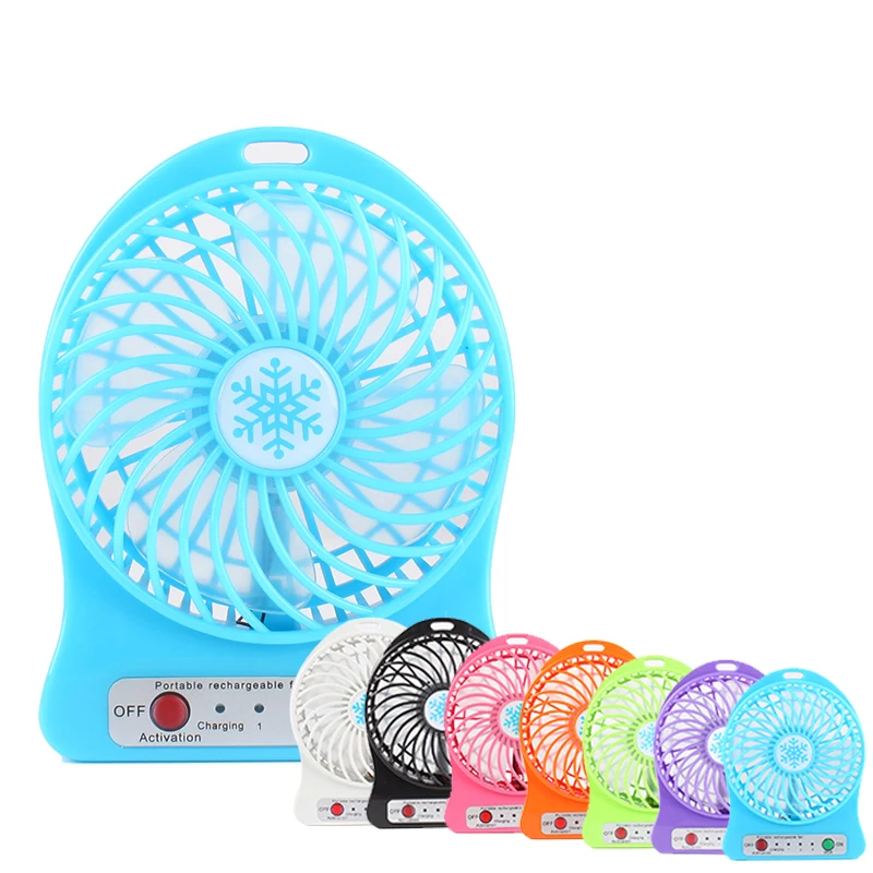 

Portable Mini USB Fan Small Desk Pocket Handheld Air Rechargeable 18650 Battery Cooler For Home Office #85287