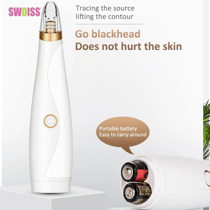 

SWOISS Extractor Blackheads And Pimples Pore Cleaner Beauty Instrument Electric Massage Face Vacuum Cleaner Blackhead Remover