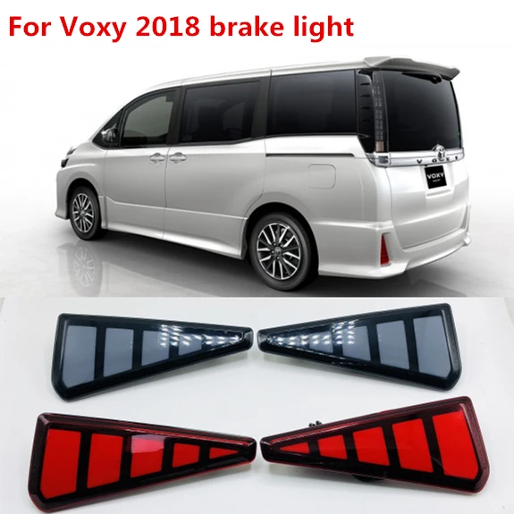 Goedkoop Een set LED Voor Toyota Voxy 80 Achterbumper Reflector Lens Stop Remlichten 2018 DRL dagrijverlichting