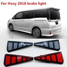 one set LED For Toyota Voxy 80 Rear Bumper Reflector Lens Stop Brake Lights 2018 DRL daytime running light 