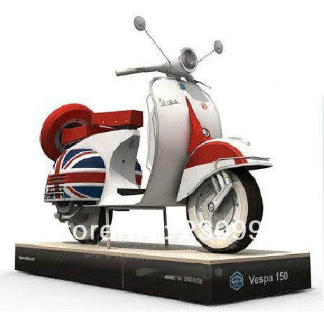 Top Quality High Simulation Classic Vespa 125 Motorcycle 3d Paper Craft  Model Diy Assembled Rome Holiday Paper Modeling Toy - Party Favors -  AliExpress
