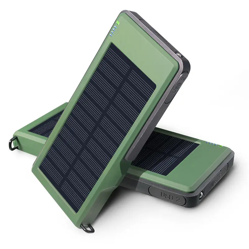 YFW QC3.0 Quick Solar Charger External Power Battery 10000mAh Dual USB Fast Poverbank for iPhone Huawei Xiaomi Mobile | Мобильные