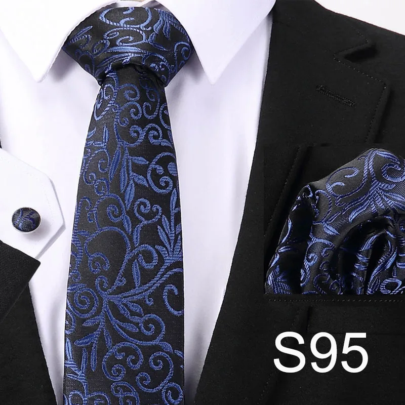 Для мужчин s галстук золото Пейсли 100% Шелк Классическая гравита галстук + платок + набор запонок для Для мужчин Формальные Свадебная