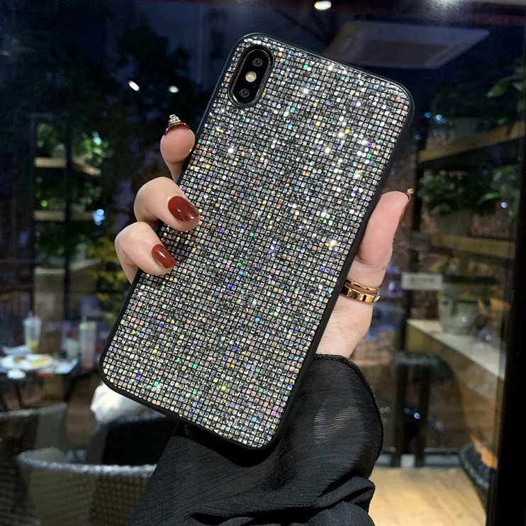 

Luxury Shining Glitter Case For iPhone X XS XR Max 7 8 6s Plus For Samsung Galaxy S10 lite S9 S8 Note8 9 A10 A20 A30 A40 A50 A70