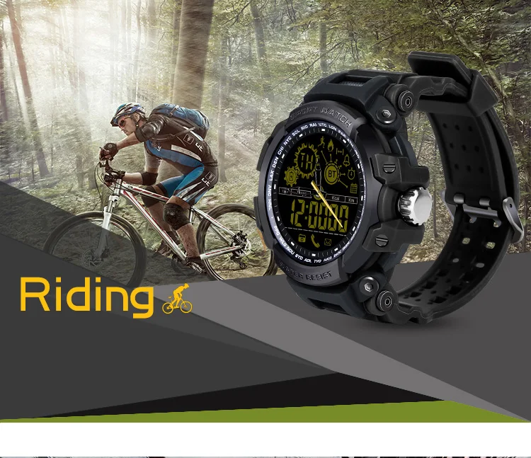 Bluetooth DX16 военные часы модные спортивные для верховой езды Дайвинг бег relogio inteligente Smartwatch водонепроницаемые спортивные часы для мужчин