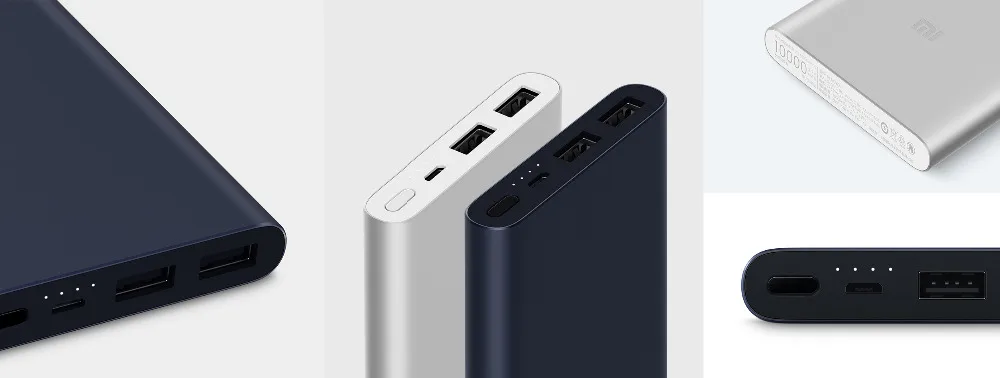 Xiaomi Mi внешний аккумулятор 2 10000 мАч двойной USB выход 18 Вт Быстрая зарядка 10000 мАч Внешний аккумулятор