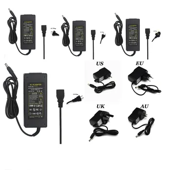 

AC 100-240V To DC 12V Switching Power Supply Adapter DC 2.1-2.5mm X 5.5mm Plug Power Supply for LED Strip Flexible Lights