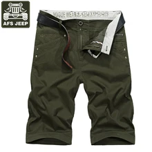 AFS JEEP Брендовые мужские шорты милитари мужские повседневные хлопковые бермуды Masculina много карманов средней талии по колено шорты мужские