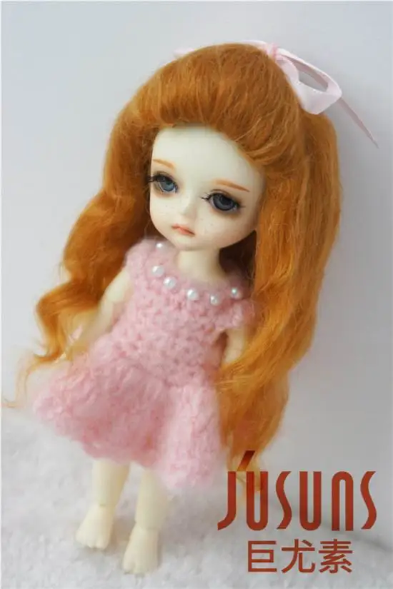 JD327 1/8 мягкий парик для куклы мохеровый прекрасный вверх курчавый BJD кукла волосы Размер 5-6 дюймов модные куклы аксессуары