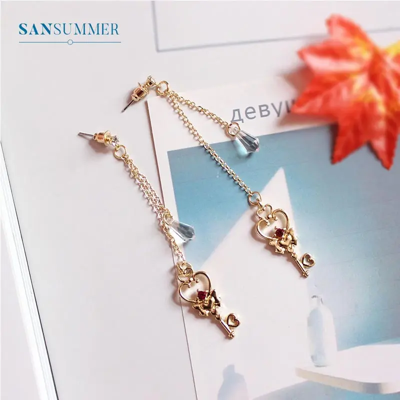 Серьги-гвоздики с романтической любовью, простые стразы, Женские Ювелирные изделия, бижутерия Oorbellen, подарок на свадьбу, ювелирные изделия Aretes De Mujer