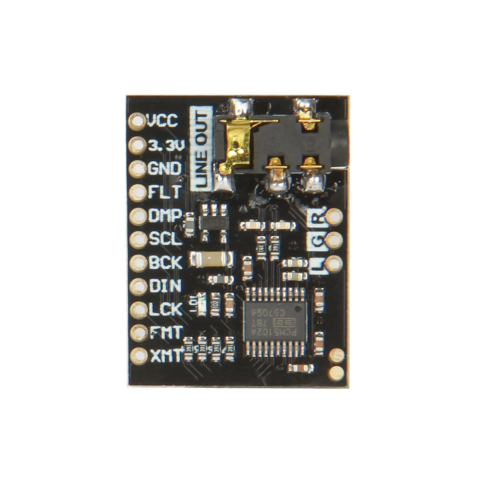 PCM5102A DAC звуковая карта плата PHAT 3,5 мм стерео джек 24 бита цифровой аудио модуль для Raspberry Pi за ES9023 PCM1794