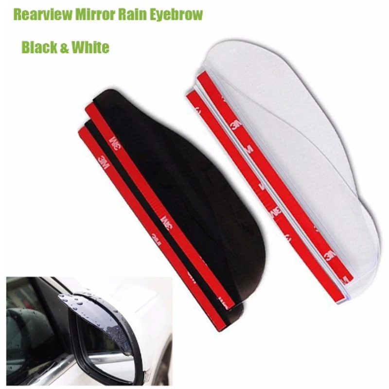 

Car-Covers Rearview Mirror Cover Rear View Mirror Sticker Car Rain Visor For Hyundai Tucson HB20 2017 2018 2019 Car Accessories