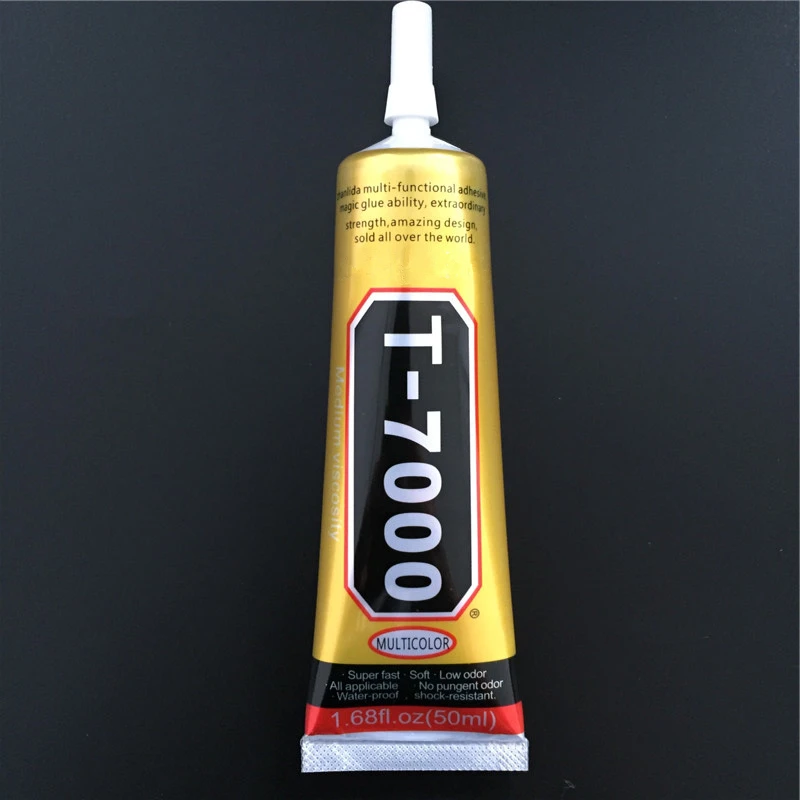 

T-7000 110ml Phone Screen Frame Sealant Black Super Liquid Glue Multipurpose Adhesive Rhinestone DIY Epoxy Resin T7000 Nail Gel