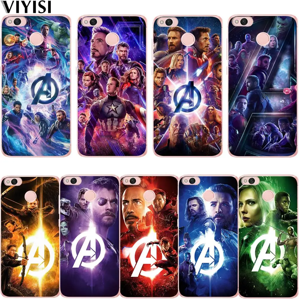 

Luxury Marvel Avengers Hero Iron Man Black Widow Coque Case For Xiaomi Redmi mi 8 Mi 9 Note 5A 6 4 A2 Lite A1 4X 6 4 4A 5X Etui
