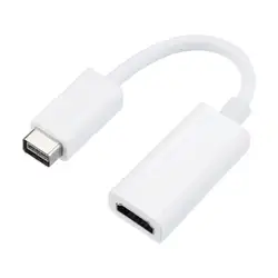 Mini DVI Мужской к HDMI Женский Кабель для монитора конвертер видеоадаптера Kable Кабо шнур 1080 P для Apple Mac Macbook 5,16