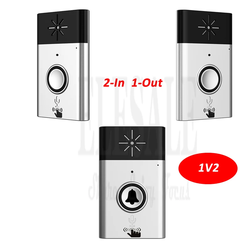 door station New Wireless Doorbell Intercom System Door Phone 2-Way Audio intercom For Home Security And Intercom aiphone intercom Door Intercom Systems