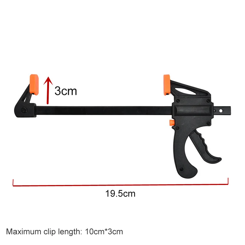 Гаджет инструмент DIY Регулируемый ручной деревообрабатывающий распорщик 4 дюймов зажим комплект Быстрый храповик релиз F зажим скорость сжимается работа бар зажим