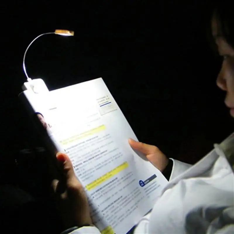 

Lamp Lights N600 Multi-purpose USB/Solar Powered Flexible Neck Clip-on LED Reading Light Table Lamp LED Emergency Light (White)