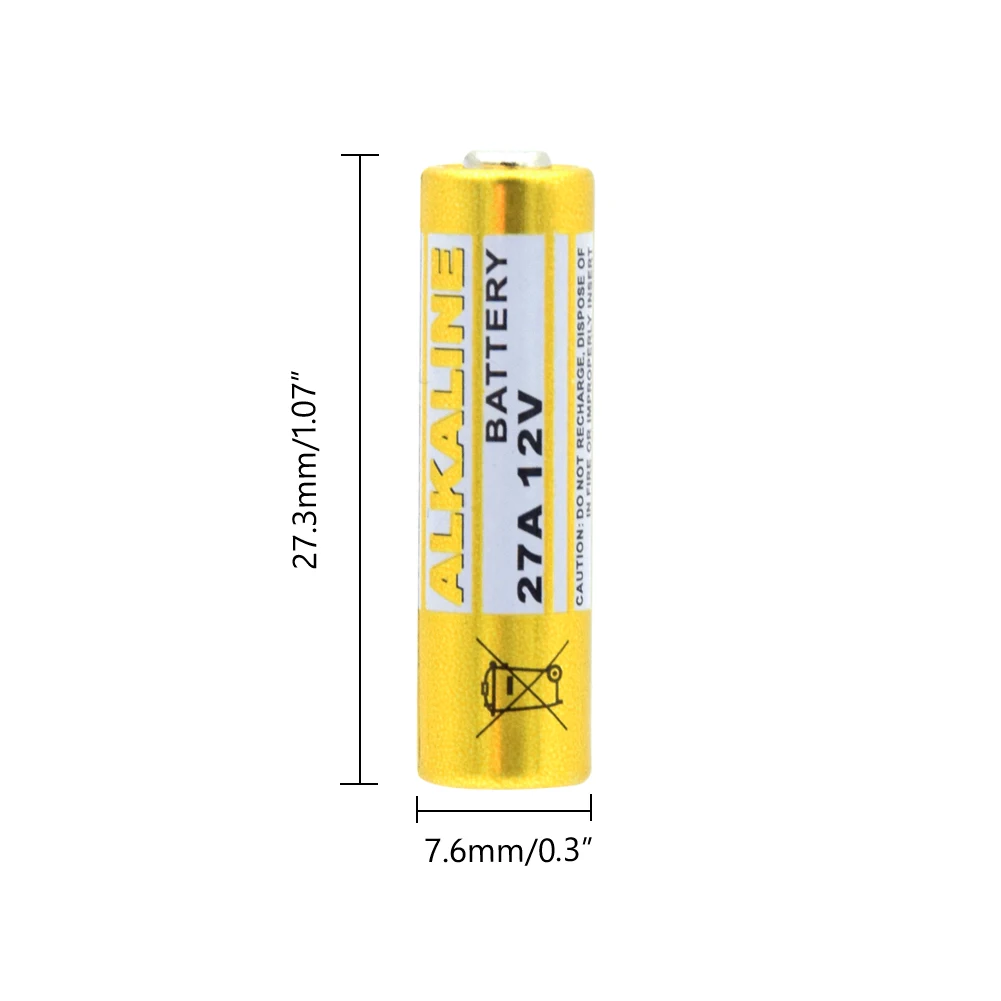 1x щелочные Батарея 27A 12 V G27A MN27 MS27 GP27A A27 L828 V27GA EL812 EL-812 CA22 ALK27A A27BP K27A VR27 R27A сухие батареи