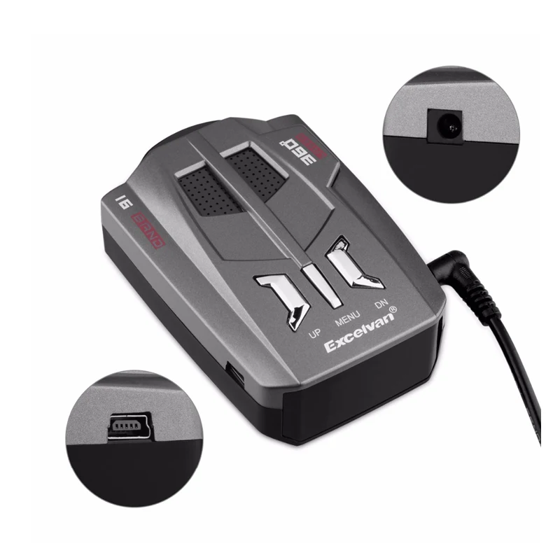 SAIEOSYU V9 Detecteur автомобильный радар детектор 360 градусов 16 полосный светодиодный