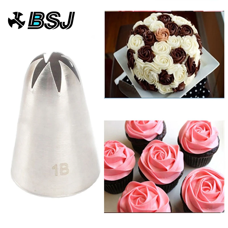 

#1B Large Size Cream Nozzle Decorating Tip Icing Nozzle Cake & Baking Tools for Cake Fondant Decorating Nozzle Bakeware