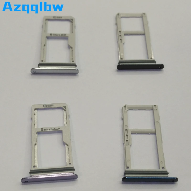 Azqqlbw For LG V30 Sim Card Slot +Sd card slot Tray Holder black/purple/silver/blue | Мобильные телефоны и аксессуары