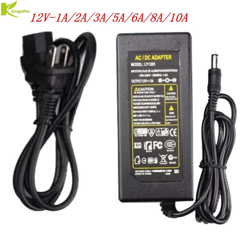 

LED Switching Power Supply 110V 220V AC to DC 12V 1A/2A/3A/5A/6A/8A/10A Power Adapter Transformer Driver For Led Strip light