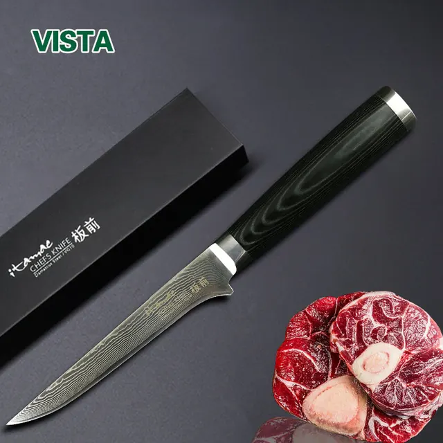 Boning Knife 6 Inch Damascus Knives Anese Kitchen Boning Knife 6 Inch Damascus Knives Anese Kitchen Vg10 Stainless Steel Fillet