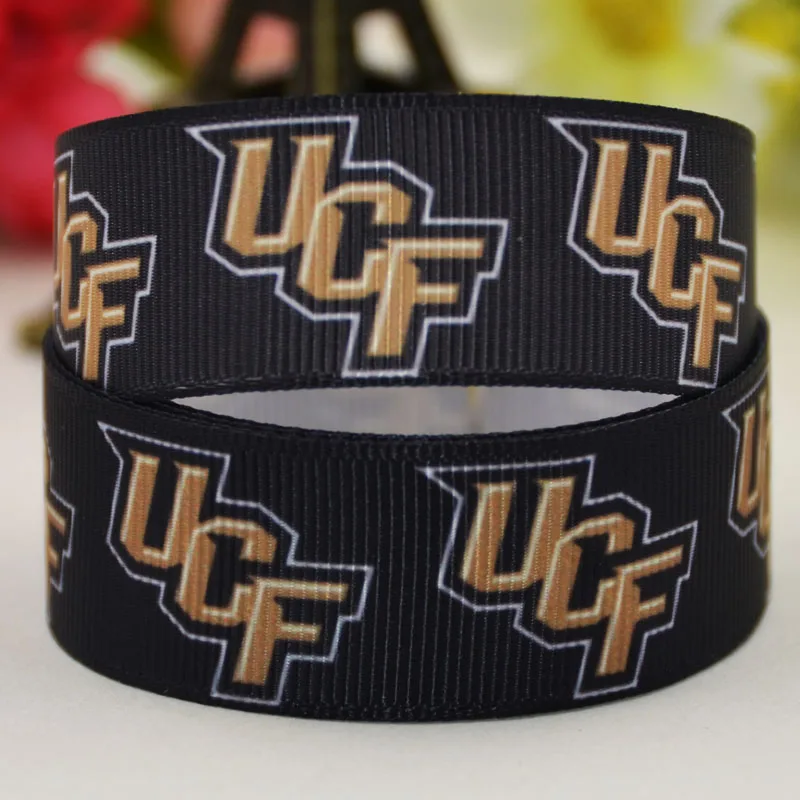 7/8'' (22mm)sport team ball printed Grosgrain Ribbon party decoration