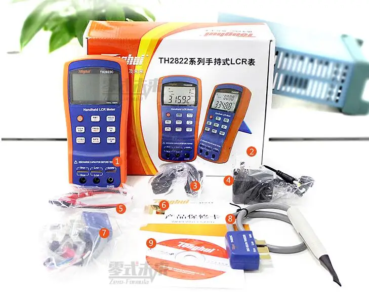 TH2822C ручной измеритель иммитанса отсчетов/точности 0.25%/100 Гц 120 1 кГц 10 100 кГц|meter