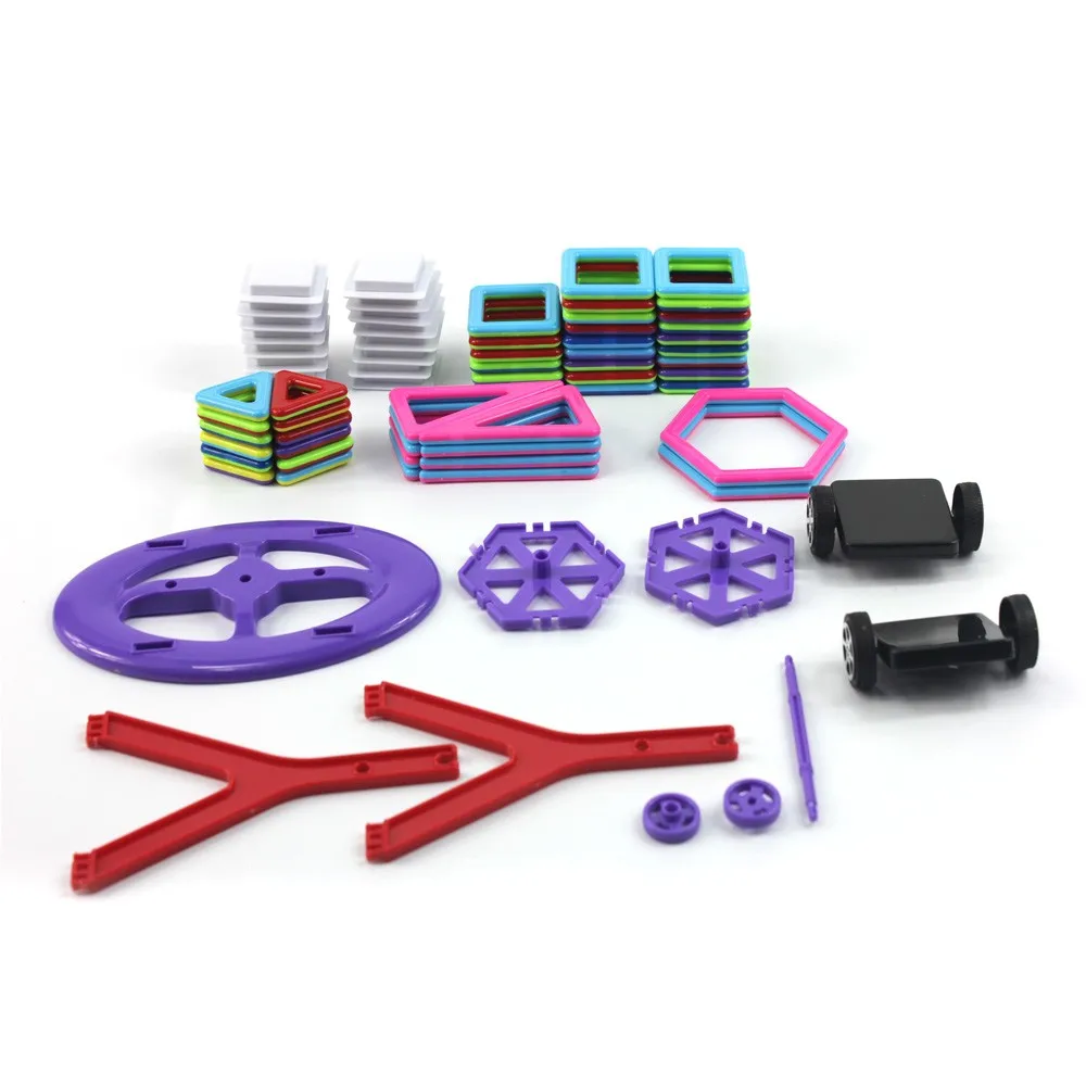 72 шт. колеса набор блоков игрушки Кирпичи 3D Магнитные строительные игрушки магнит блок Строительство креативные игрушки Мини Размер для