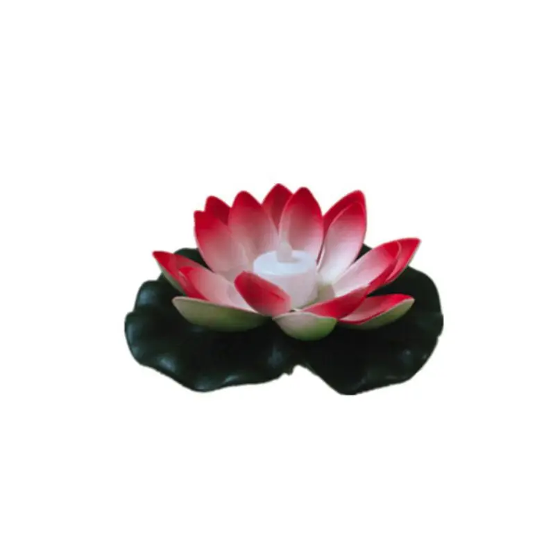 

Colorful LED Lotus-shaped Changed Floating Flower Lamps Water Swimming Pool Wishing Light