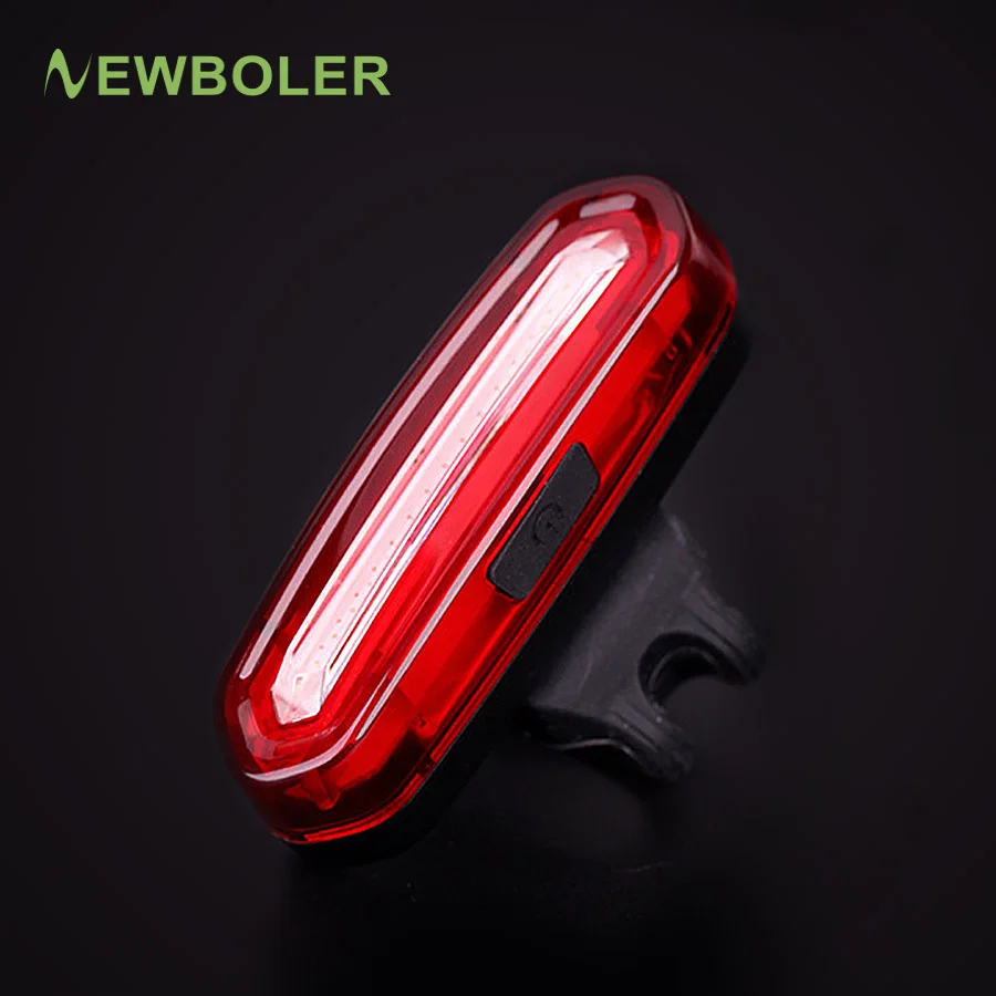 NEWBOLER перезаряжаемый велосипедный задний светильник светодиодный USB фонарь для