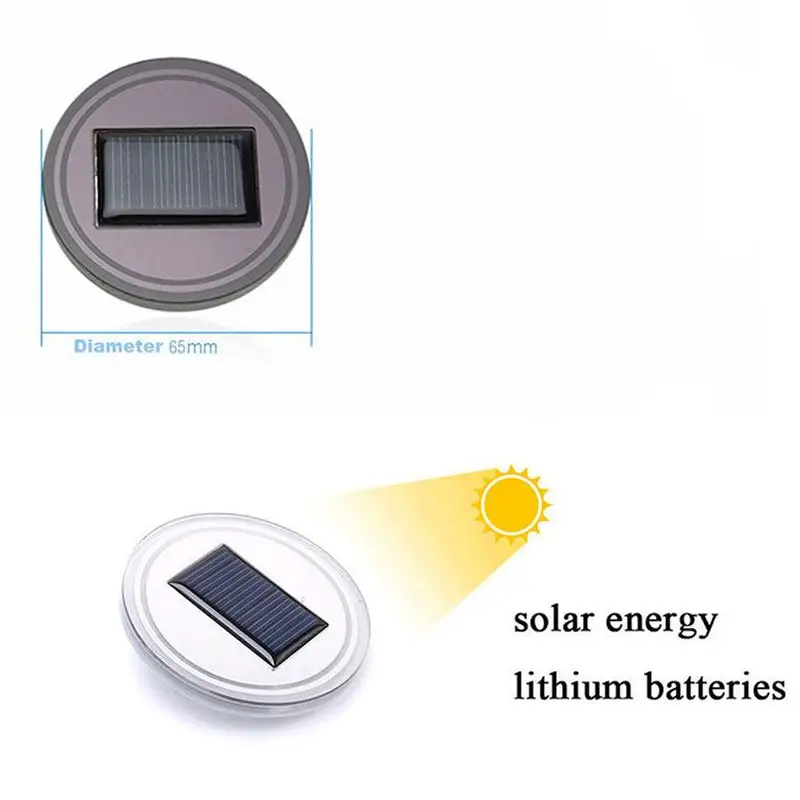 1 шт. Противоскользящий светодиодный подстаканник на солнечной энергии, водонепроницаемый подстаканник, подстаканник, подстаканник для автомобиля