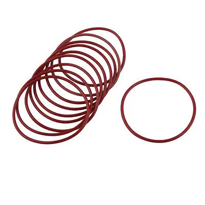 

10X Red Rubber 55mm x 2mm x 51mm Oil Seal O Rings Gaskets Washers