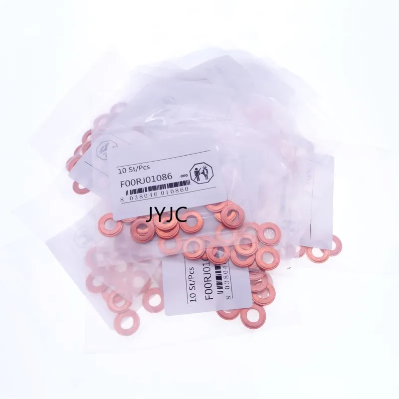 100pcs 2mm 7x15mm  common rail injector nozzle copper pad gasket for sealing