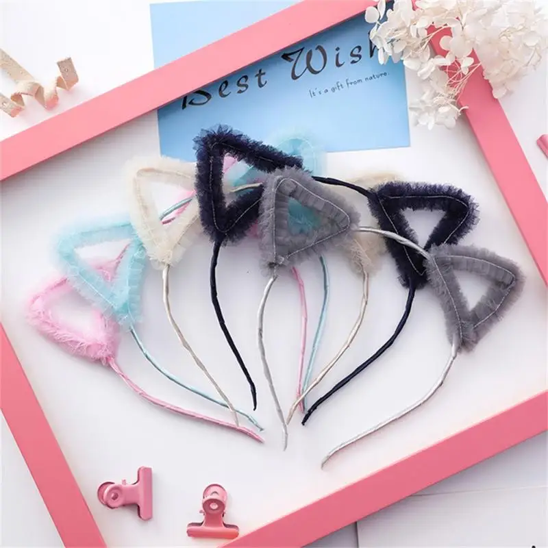 

2018 Fashion Lace Cute Cat Ears Hairband Princess Headdress for Women Girls
