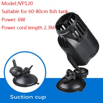 Sunsun волнистый производитель, водяной насос для аквариума, аквариумный насос, погружной насос для аквариума, пруда, волнистый насос для аквариума - Цвет: JVP-120 suction cup