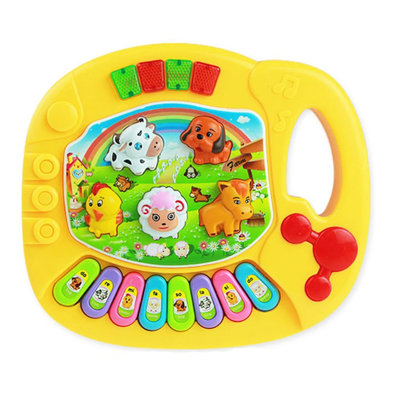 

Cutely Baby Kids Musical Educational Animal Farm Piano Developmental Music Toy Great Learning Instrument Tools Drop Shipping #