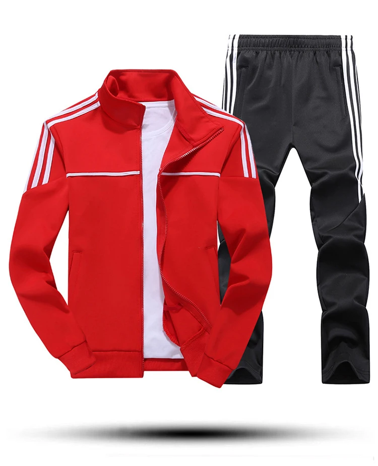 Брендовые новые мужские комплекты, спортивная одежда, костюм для бега, модный спортивный костюм, куртка на молнии+ спортивные штаны, Мужская одежда, комплекты из 2 предметов, спортивный костюм