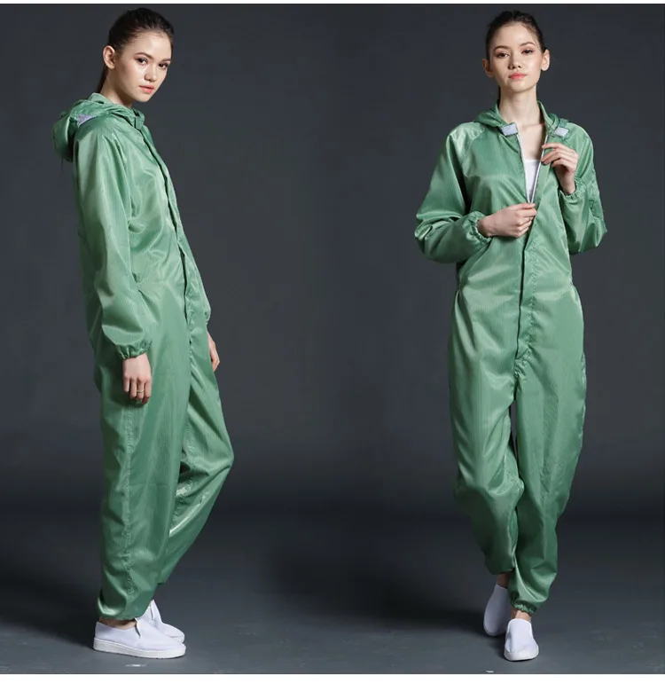Anti-static Coveralls Clean Clothes Hood Cleanroom Garments Clean food Dust-proof Paint Work Clothing Unisex Protective overalls (14)