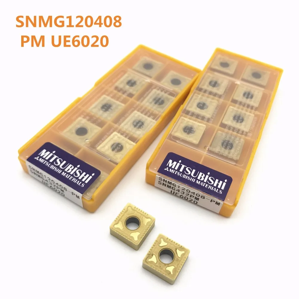 10 шт. карбида вставки SNMG120408 PM UE6020 для металлорежущих токарных стаков инструмент SNMG120408 ЧПУ части фреза токарный инструмент